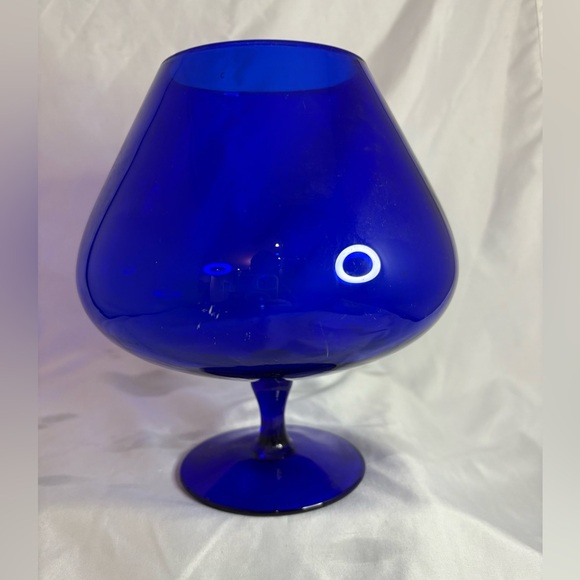Vintage Impoli cobalt blue brandy snifter - Picture 2 of 3